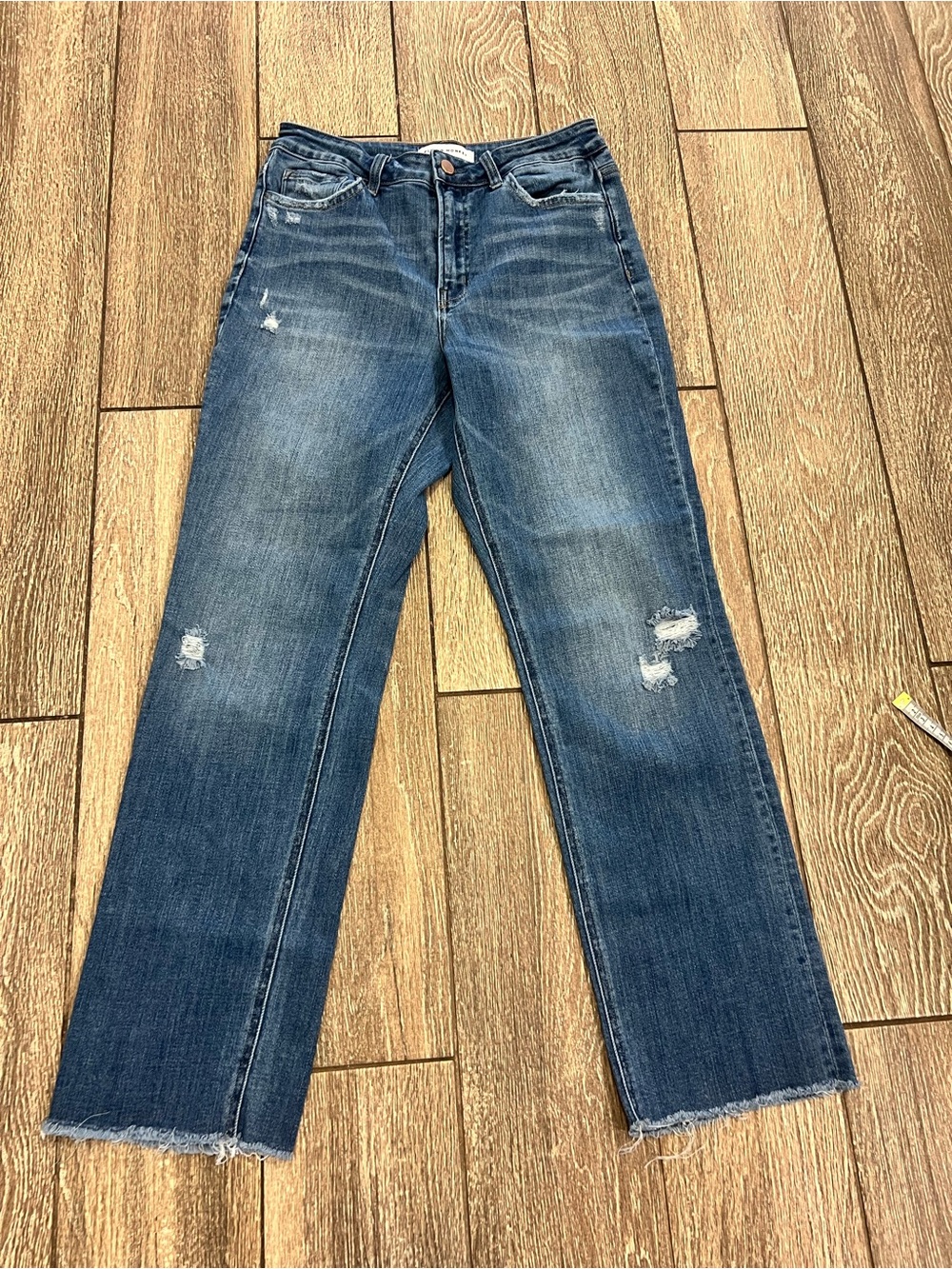 Flying Monkey Poised High Rise Straight Crop Jeans 28
